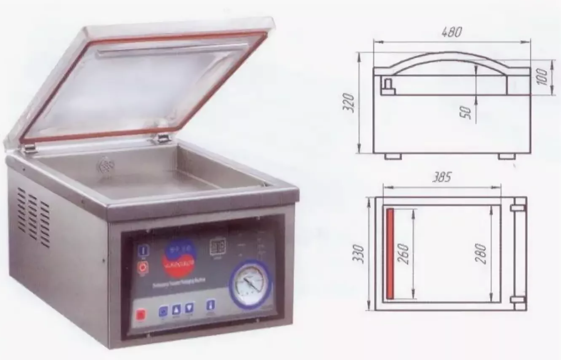 Аппарат упаковочный вакуумный Indokor IVP-260/PD GAS от экспертов компании ПРОФВАКУУМ