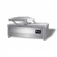 Напольная двухкамерная вакуум-упаковочная машина HVC-1100S/2B (нерж., газ, ОБРЕЗКА, автоподъем крыш)