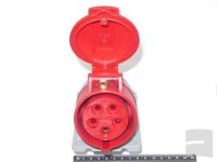 Евророзетка силовая 3p+n+g, 16a